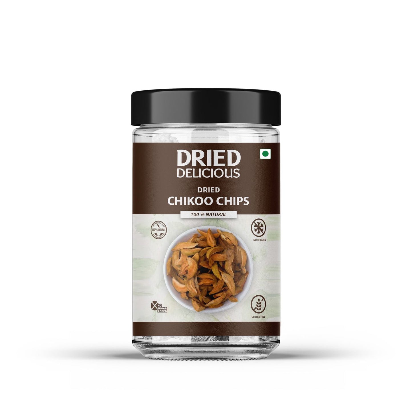 Dried Delicious Chikoo Chips, 100% Natural, Gluten Free,250gm